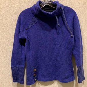 Blue PrAna Lucia Funnel Neck Sweater size S